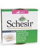 Schesir Hrana umeda caini Dog Puppy Chicken with Aloe 150 g