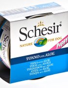 Schesir Hrana umeda caini Dog Puppy Tuna with Aloe 150 g