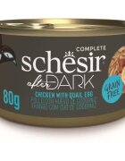 Schesir Hrana umeda pisici After Dark Cat Wholefood Pui si Ou de Prepelita 80 g