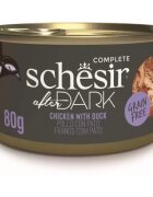 Schesir Hrana umeda pisici After Dark Cat Wholefood Pui si Rata 80 g