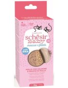 Schesir Hrana umeda pisici Baby Mouse si Filet Cat Pui si Somon 3x55 g