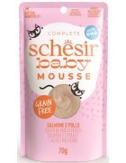 Schesir Hrana umeda pisici Baby Mousse Cat Somon si Pui 70 g