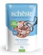 Schesir Hrana umeda pisici Ton si Biban in jeleu 85 g