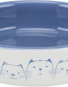 Trixie Bol ceramic 0.3 l/ 15 cm albastru/alb 24770