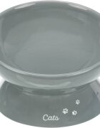Trixie castron ceramic ridicat ergonomic gri 0.35 L/ 17 cm