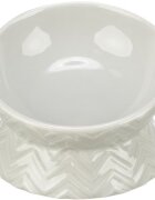 Trixie castron ceramic ridicat ergonomic taupe deschis 0.15 L/ 13 cm