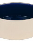 Trixie Castron Ceramica 1 l/18 cm Crem cu Albastru 2451