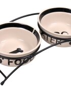 Trixie Castron Ceramica Set 2 buc In Suport 0.6 l/15 cm 24641
