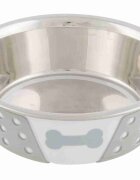 Trixie Castron de inox 1.4l/ 21 cm alb/gri 25257