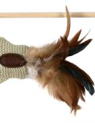 Trixie Jucarie Pisici-Undita Din Lemn 45 cm cu Fluture 45733