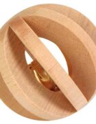 Trixie Jucarie Rozatoare Mici 6 cm Lemn Natural cu Clopotel 61870