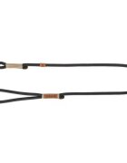 Trixie Lesa Coarda Be Nordic S - M: 1 m/ 8 mm Negru/ Nisipiu