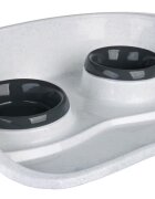 Trixie Set 2 buc Castron Plastic In Suport 46x11x30 cm 0.25 l 24721