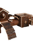 Trixie Set Casuta cu Tunel Natural 47x22x15 cm 6163