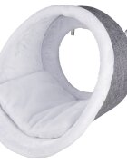 Trixie Sezlong Pisici pentru Calorifer 38x34 cm Gri cu Alb 43144