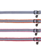 Trixie Zgarda Gri Reflectorizant cu Clopotel 4145