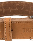 Trixie Zgarda Piele Rustic Heartbeat L-XL 55-65 CM Maro 19017