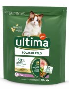 Ultima Cat Hrana uscata pisici Adult Hairball Curcan 750 g