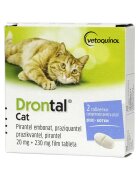 Vetoquinol Drontal Cat antiparazitar intern pentru pisici 2 tablete