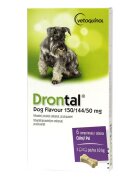 Vetoquinol Drontal Dog Flavour antiparazitar intern pentru caini 6 tablete