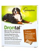 Vetoquinol Drontal Dog Flavour XL antiparazitar intern pentru caini de talie mare 2 tablete