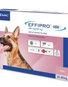 Virbac Effipro Duo Dog L 268 mg pipete antiparazitare caini talie mare (20 - 40 kg) 4 pipete