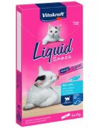 Vitakraft Snack Lichid Pisici Somon si Omega-3 6 x 15 g