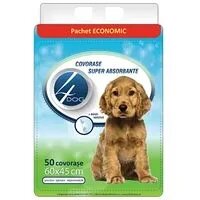 4DOG Covorase Absorbante 60 x 45 cm 50 Buc
