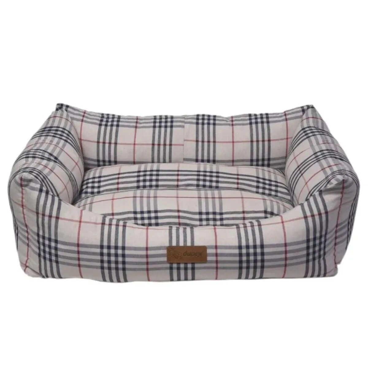 4DOG Deluxe Danish pat dreptunghiular câini bumbac ortopedic bej XS-S(50x38x19cm)