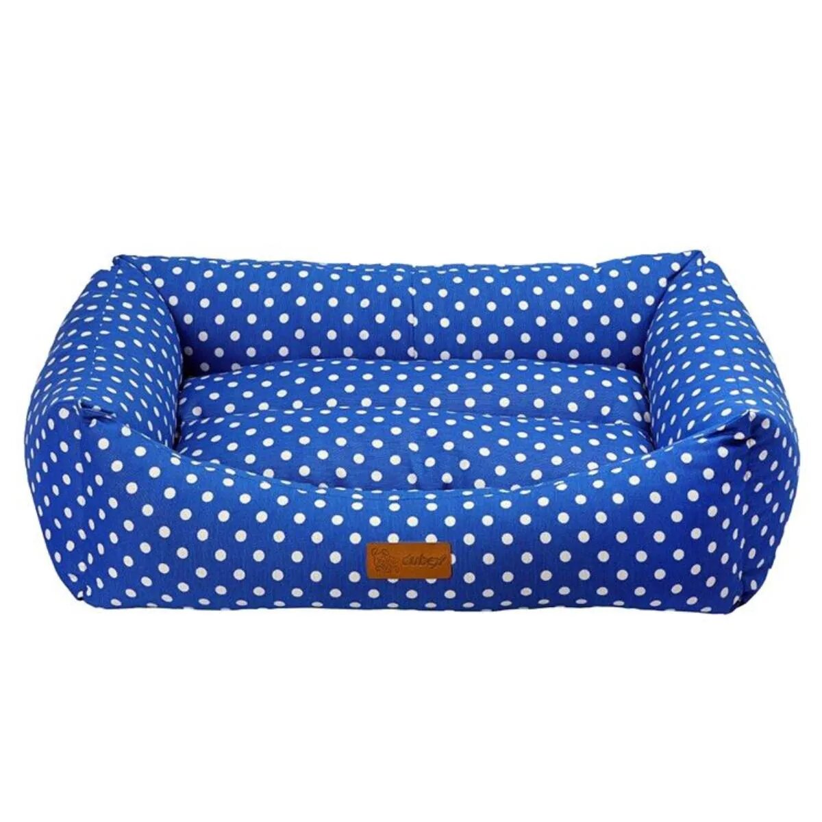 4DOG Deluxe Makarons pat dreptunghiular câini bumbac impermeabil albastru M-XL(78x60x22cm)