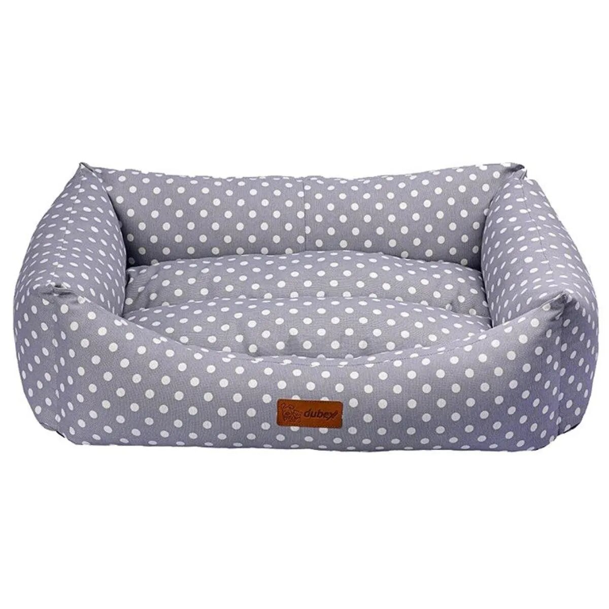 4DOG Deluxe Makarons pat dreptunghiular câini bumbac impermeabil gri XS-S(50x38x19cm)