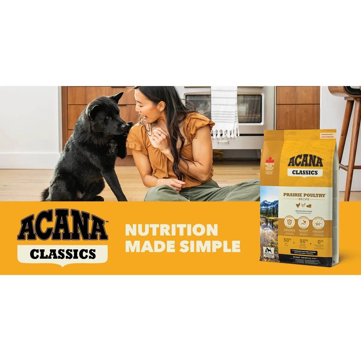 Acana Classics Prairie Poultry XS-XL Pui hrană uscată câini 14.5kg