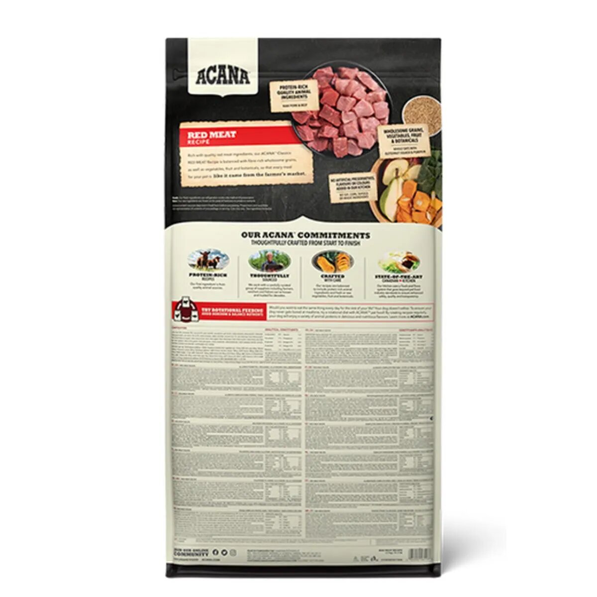 Acana Classics Red XS-XL Vită și Porc hrană uscată câini 14.5kg