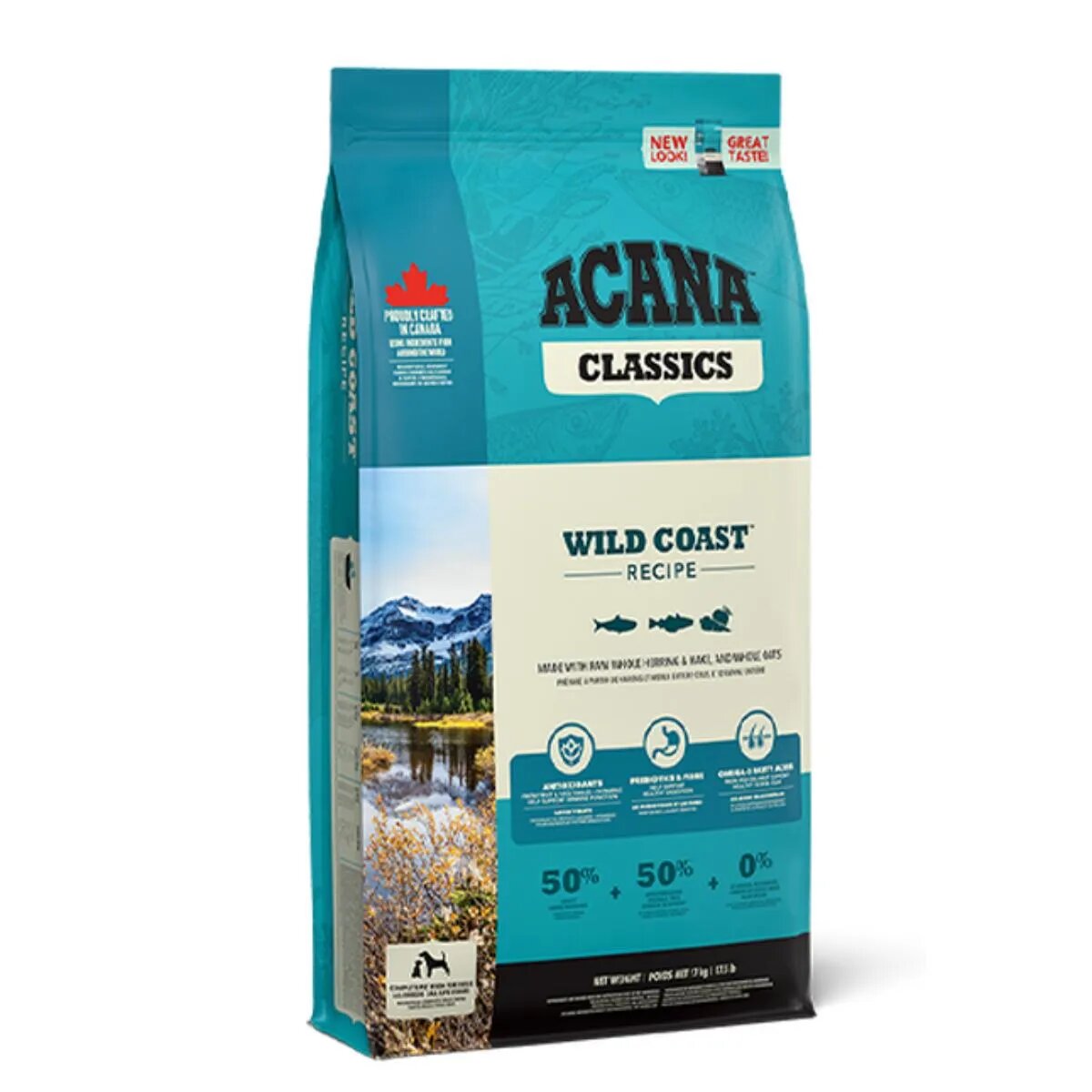 Acana Classics Wild Coast XS-XL Somon și Hering hrană uscată câini 14.5kg