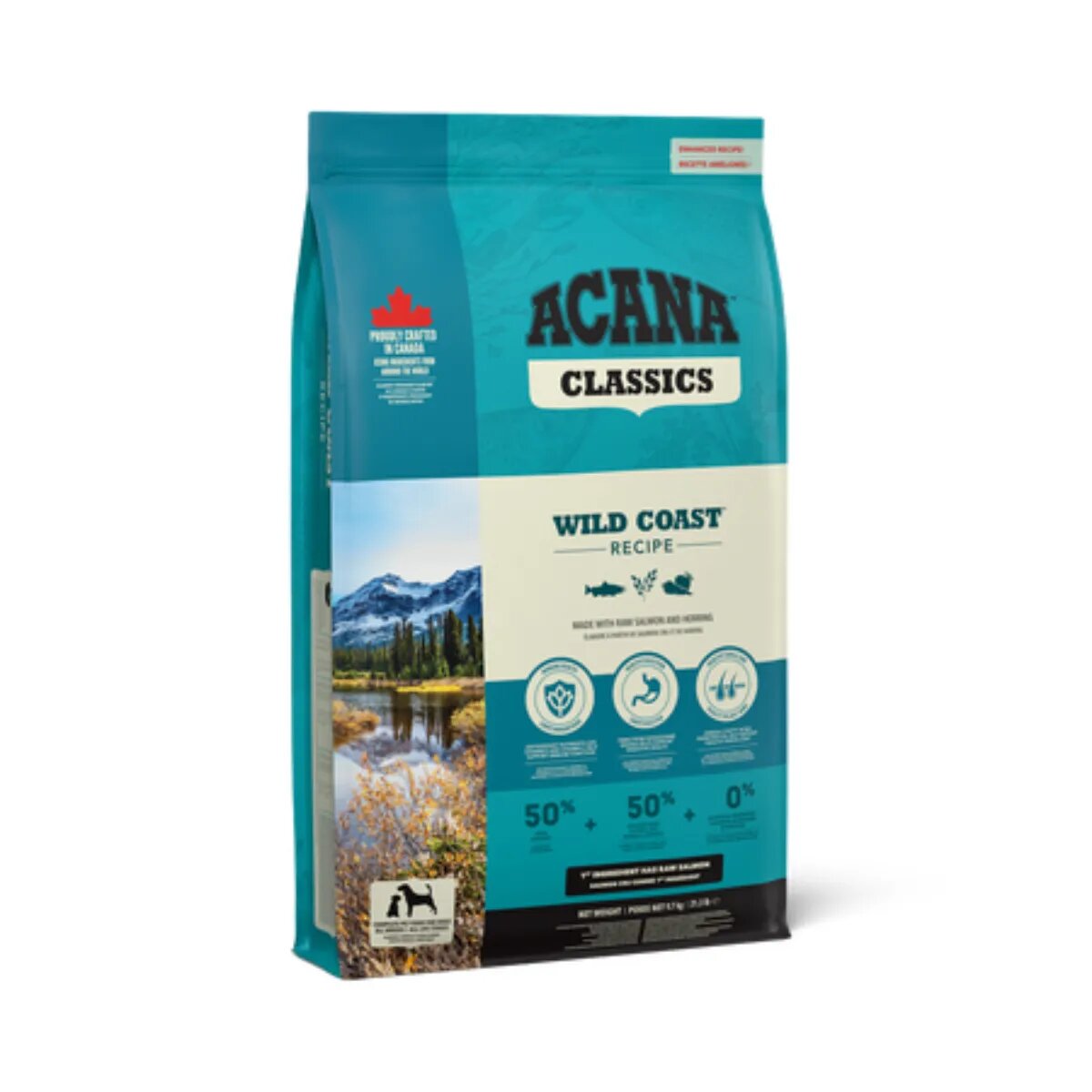 Acana Classics Wild Coast XS-XL Somon și Hering hrană uscată câini 9.7kg
