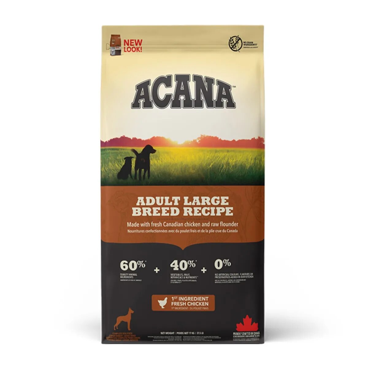Acana Dog Adult Large Breed hrană uscată fără cereale câini Dog Adult Large Breed L-XL Pui hrană uscată fără cereale câini 11.4kg