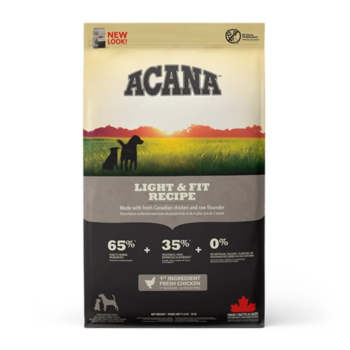 Acana Dog Light & Fit hrană uscată fără cereale câini metabolism Heritage Light & Fit hrană uscată fără cereale câini managemetul greutății 11.4kg