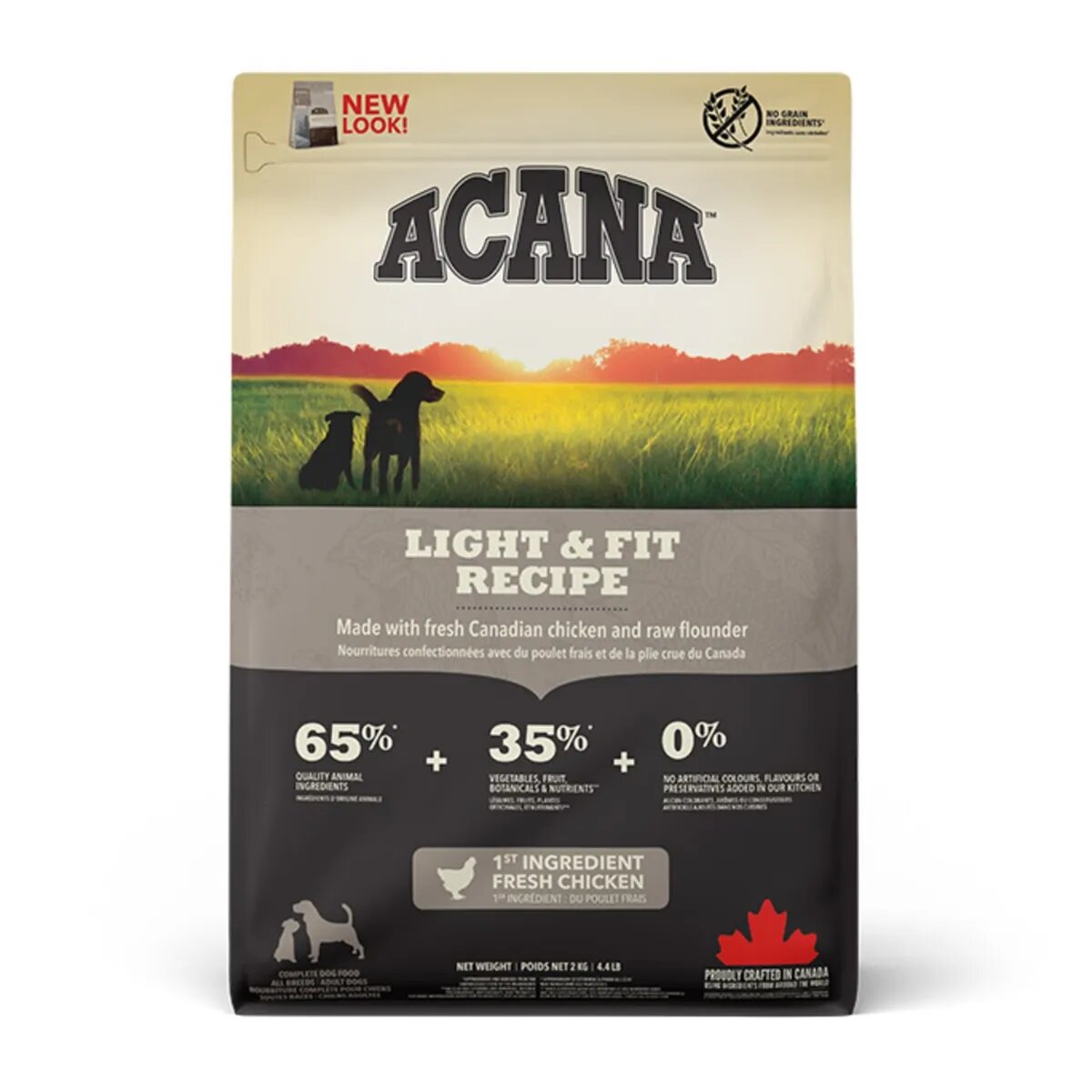 Acana Dog Light & Fit hrană uscată fără cereale câini metabolism Heritage Light & Fit hrană uscată fără cereale câini managemetul greutății 2kg