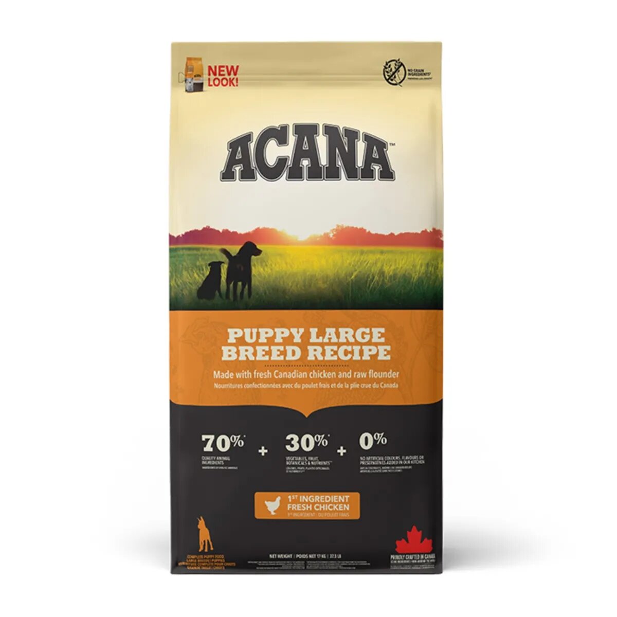 Acana Dog Puppy Large Breed hrană uscată fără cereale câini junior Heritage Puppy Large Breed hrană uscată fără cereale câini junior 17kg