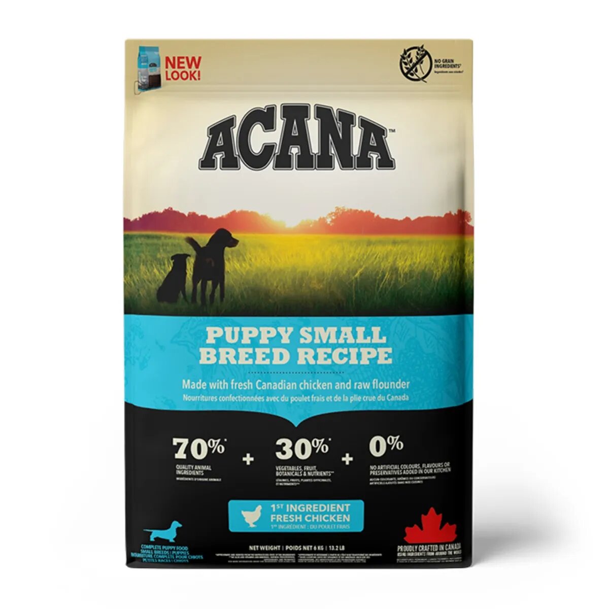 Acana Dog Puppy Small Breed hrană uscată fără cereale câini junior Heritage Puppy Small Breed hrană uscată fără cereale câini junior 6kg