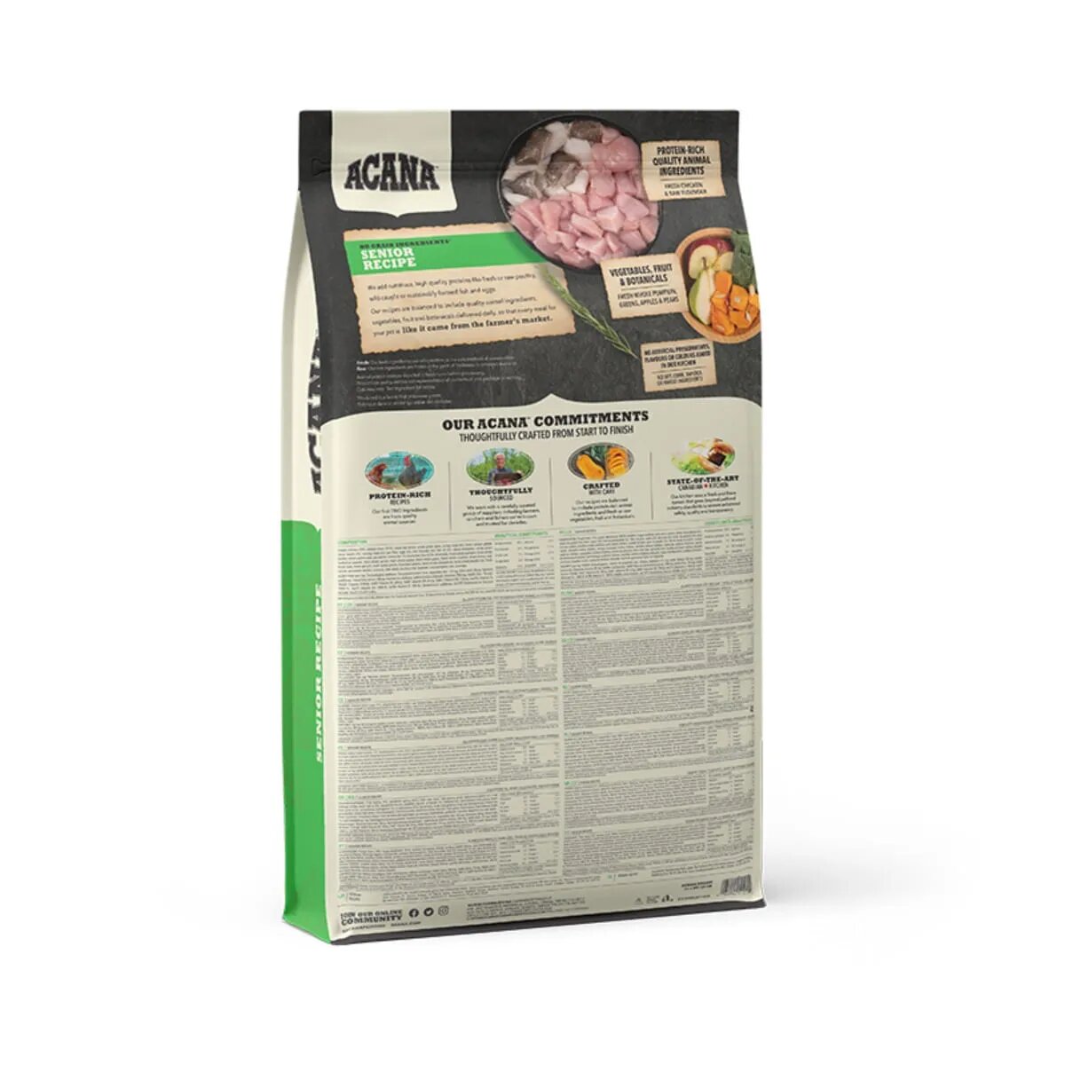 Acana Dog Senior XS-XL Pui hrană uscată fără cereale câini senior 11.4kg
