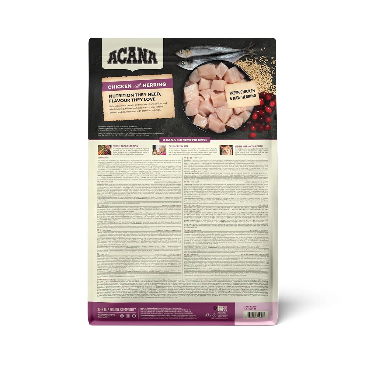 Acana First Feast Junior hrană uscată pisici junior 1.8kg