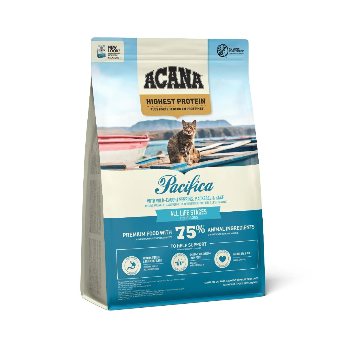 Acana Highest Protein Pacifica Pește hrană uscată fără cereale pisici 1.8kg