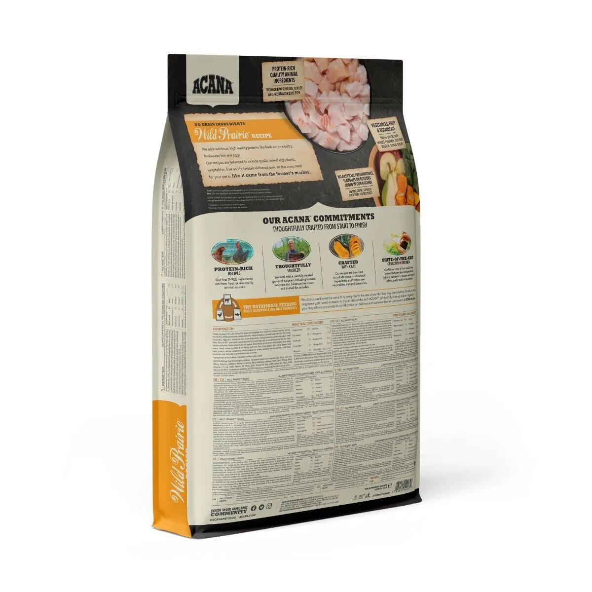 Acana Highest Protein Wild Prairie hrană uscată fără cereale câini 11.4kg