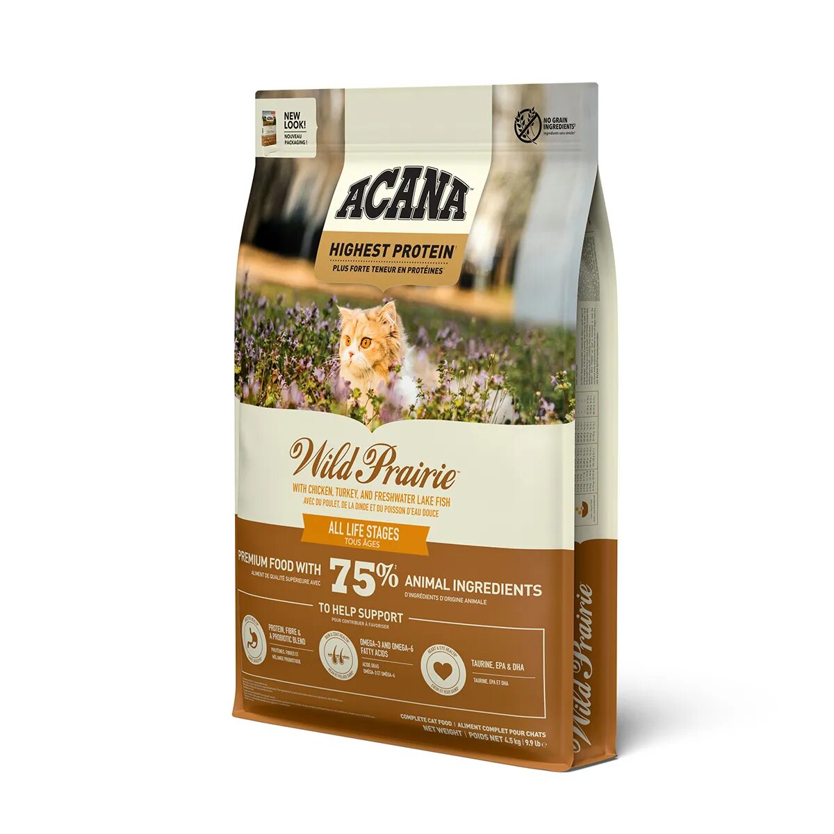 Acana Highest Protein Wild Prairie hrană uscată fără cereale pisici Regionals Wild Prairie hrană uscată fără cereale pisici 4.5kg
