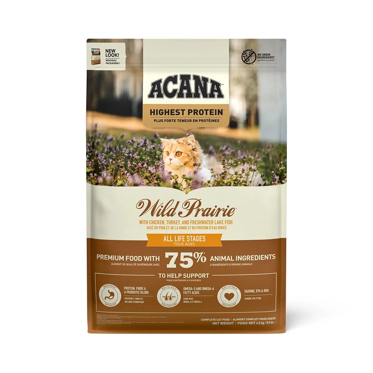 Acana Highest Protein Wild Prairie hrană uscată fără cereale pisici Regionals Wild Prairie hrană uscată fără cereale pisici 4.5kg