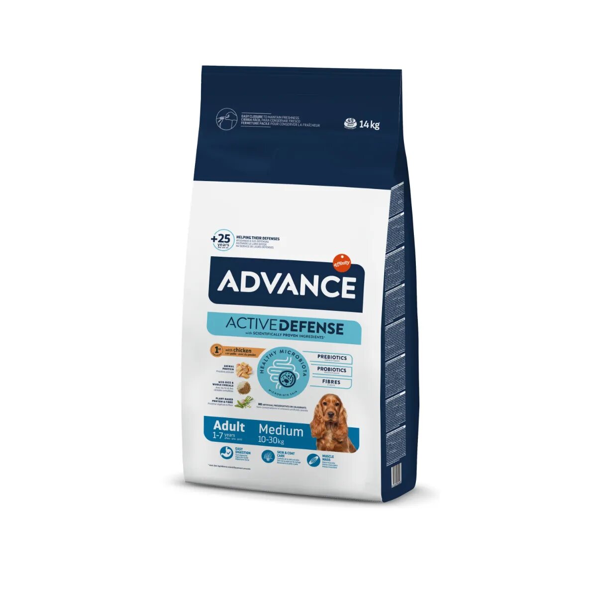 Advance Adult Medium M Pui hrană uscată câini 14kg
