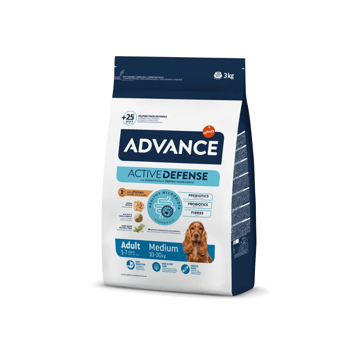 Advance Adult Medium M Pui hrană uscată câini 3kg