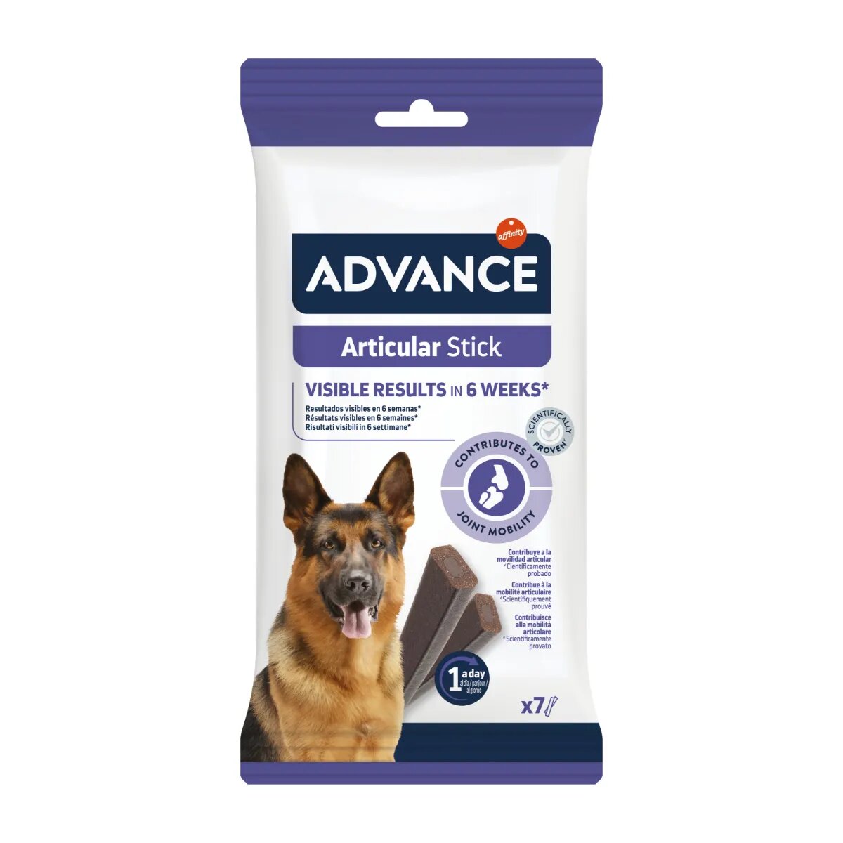 Advance Articular Stick M-XL punguță recompense câini sistem articular 155g