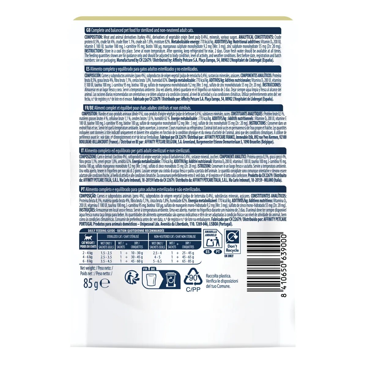 Advance Delicatessen Curcan plic hrană umedă pisici (în sos) 85g
